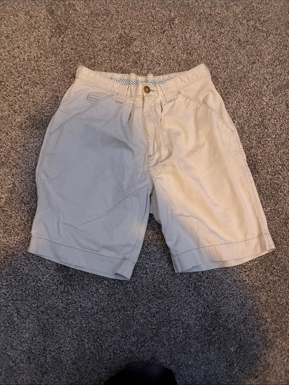 Caribbean Men’s Cream Flat Front Shorts